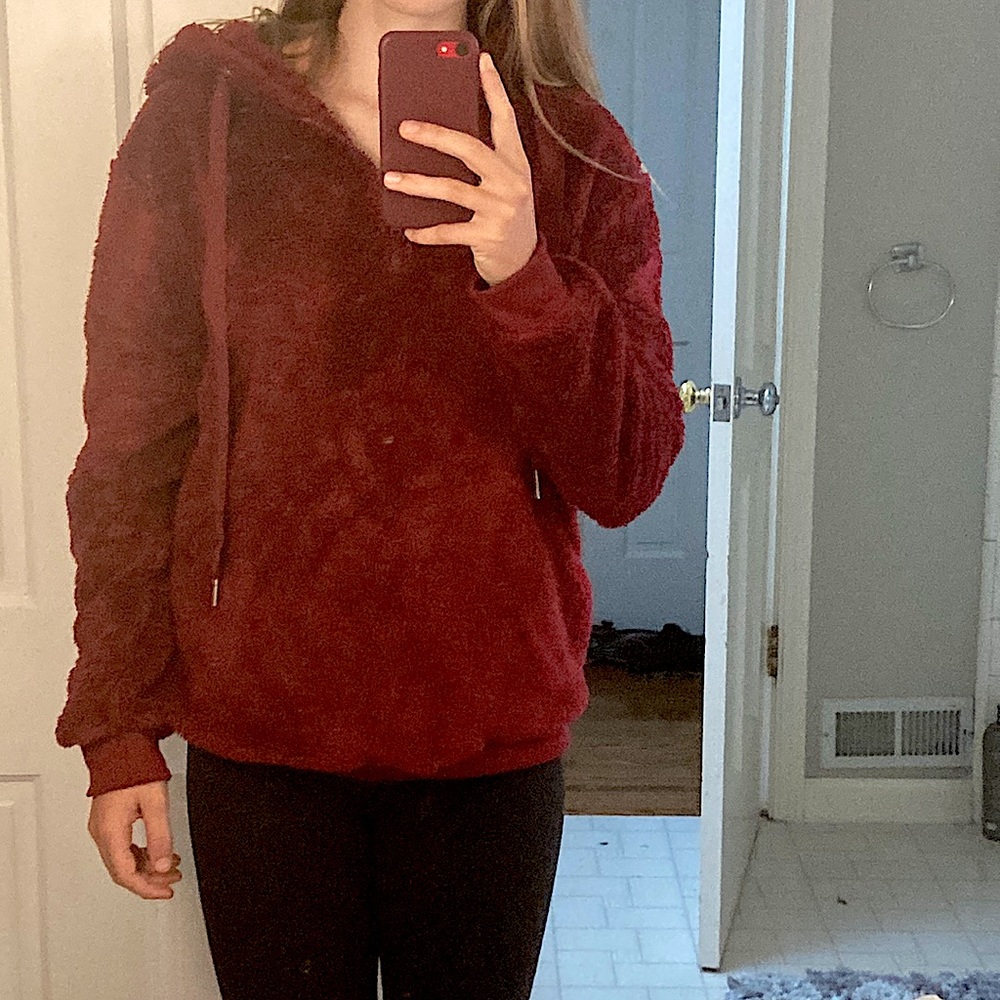 Super Fuzzy Quarter zip Hoodie